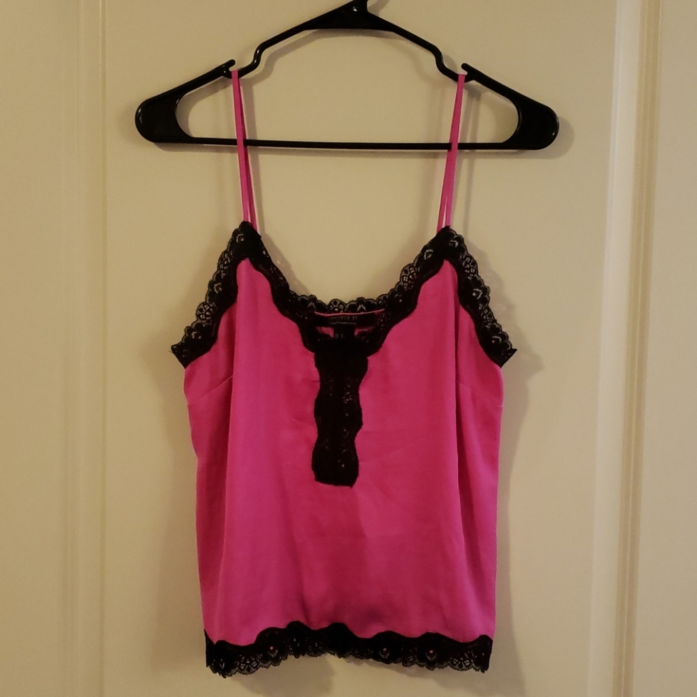 Forever21 Contemporary Hot Pink Cami